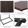 Sofa Side Table C-Shaped Industrial Coffee Snack Table Laptop Stand Over Bed End
