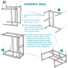 New End Table Living Room/Office Sofa Side Coffee/Tea Laptop Storage Tables UK