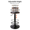 2X Bar Stool Leather PU Swivel Gas Lift Foot Rest Chair Kitchen Breakfast Seat