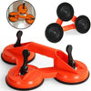 2 x Suction Cup TRIPLE Pad Lifter 100kg Sucker Plate Glass tile Mirror Lifter