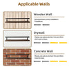 2 Tiers Rustic Wall Floating Shelf kitchen bathroom Wooden Storage Shelving Unit