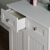 Priano Bathroom White 2 Drawer 2 Door Storage Vanity Cupboard Furniture Unit
