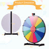 18" Color Prize Wheel Dry Erase Fortune Spinning Tabletop Win Game Party Stand