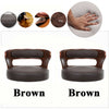 Bar Stools 2X Leather Swivel Bar Stools Gas Lift Rest Chairs Kitchen Breakfast