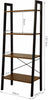 4 Tier Ladder Shelf Bookshelf Bookcase Storage Rack Metal Frame Display Stand