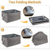 3 Pcs Large Fabric Storage Basket with Handles Storage Cube Boxes Home Organizer