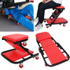 Foldable Under Car Creeper 2 In 1 Mechanic Trolley Stool Board Headrest Rolling