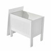 WOODEN BATHROOM STORAGE CHEST WHITE CABINET LAUNDRY CLOTHES BASKET BIN UNIT