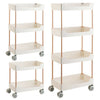 2/3/4 Tiers Slim Kitchen Utility Cart Storage Trolley Bathroom Shelves Organiser
