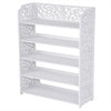 5 Tiers 12 Shoe Rack Storage Shelf Display Stand Organiser Unit Cabinet White UK