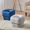 Ottoman Footstool Velvet Stool Square Pouffe Footrest Dressing Table Seat Chairs