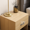 Riano Bedside Cabinet Pine 1 Drawer Bedroom Furniture Wooden Bedside Storage