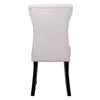 Dining Room White Chairs Set of 2/4 Faux Leather Kitchen Chair Set Wooden Legs