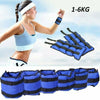 1-6KG Ankle Weights Adjustable Leg Wrist Strap Running Training Fitness Gym UK