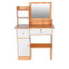 Modern Dressing Table Bedroom Vanity Table Makeup Desk W/ Mirror & 2 Drawers UK