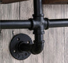 Vintage Industrial Pipe&Wood Shelf Rack Wooden Book Bar Wall Mounted Shelves MU#