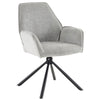 2pcs 180° Swivel Accent Chair Upholstered Armchair Dining Chairs Home Office HT