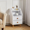 Bedside Cabinet Lamp Table Wooden Bedroom Nightstand With Storage Drawer Shelf