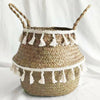 Wovens Seagrass Belly Basket Plant Flower Storage Straw Pot Home Garden Decors