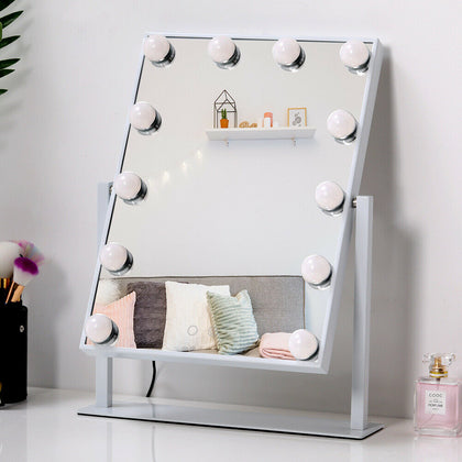 Hollywood Led Make-Up Mirror Dressing Table Rotating Vanity Mirror Rechargeable