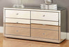 Angled Mirrored Chest of Drawers 6 3 Bedside Table Storage Bedroom Furniture