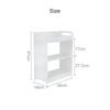 White Floating Wall Mount Bathroom Storage Rack Display Shelf Shower Caddy Unit