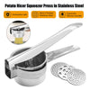 Stainless Steel Hand Held Potato Ricer Silver Masher Vegetable Juicer Puree UK