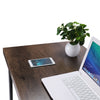 Retro Computer Desk PC Laptop Table Home Office Study Workstation MDF & Metal