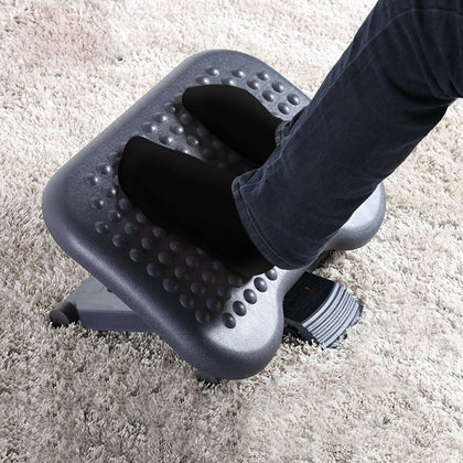 HOMCOM Foot Rest Adjustable Height Angle Tilting Platform Home Office Footstool