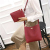 2PCS Lady Leather Shoulder Bag Tote Purse Girls Handbag Crossbody Satche