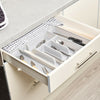 XL Extendable Plastic Kitchen Cutlery Drawer Utensil Organiser Storage Tray Unit