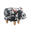 Cow Shape Animal Stool Ottomans Footstool Lint Gift Child Kids Adult