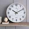 Wall Clock Illuminated / Solid Numerals Silent Retro Chic Decor 12-13inch Clocks
