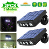 1/2 Solar Powered PIR Motion Sensor&Wall Lights Outdoor Garden Security Lamp UK