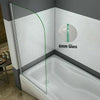 Bath Shower Screen 180 Pivot 6mm Glass Over Bath Screen 2 4 5 Fold Door Panel