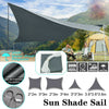 HEAVY DUTY SUN SHADE SAIL GARDEN PATIO AWNING CANOPY 98% UV BLOCK WATERPROOF UK