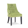 Nicholas Velvet Dining Chair Backrest with Padded Seat and Wooden Legs Retro