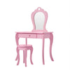 Girls Dressing Table w/ Mirror Stool Drawer Little Vanity Table Set Children UK