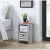 Bedside Bedroom Bathroom Table Cabinet Nightstand Storage Unit Wooden Wicker New