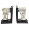 2Pcs Ancient Roman Triomphe Arc Design Book Ends Supports Stand for Home Store