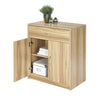 Modern Beech 2 Door Storage Cabinet Sideboard Buffet with Drawer