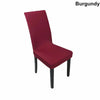 4/6/8PCS Dining Chair Seat Covers Slip Stretch Wedding Banquet Party Removable