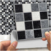 18pcs Marble Mosaic Kitchen Bathroom Self-adhesive Wall Tiles Stick ON Stickers