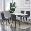 Set of 4 Faux Matte Suede Leather Dining Chairs home & restaurants Henri