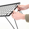 Stackable Folding Camping BBQ Table Metal Wire Rack Shelves Grill Net Outdoor