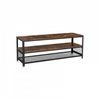 Vintage Industrial TV Stand Rustic Coffee Table Metal Media Cabinet Wood Unit UK