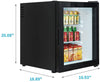 48L Cookology Black Table Top Mini Fridge & Ice Box Freezer, Beer & Drinks Coole
