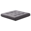 Footstool Ottoman with Lift Up Storage Box Pouffe Folding Linen Padded Footrest