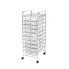 Storage Trolley On Wheels. 4 10 15 Drawers Home Office Salon Paper Organiser