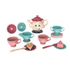 Kids Tea Set Role Play Children Tea Pot Pretend Play Party Toy with Sound &Light